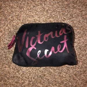 SALE Small Victoria Secret Black & Pink coin bag